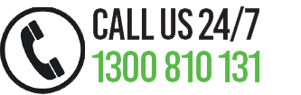 CALL US 24/7 ON 1300 810 131