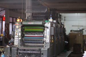 Offset printing machine for self-publishing books