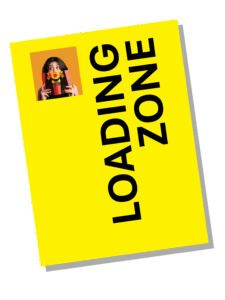 book festival loading zone sign