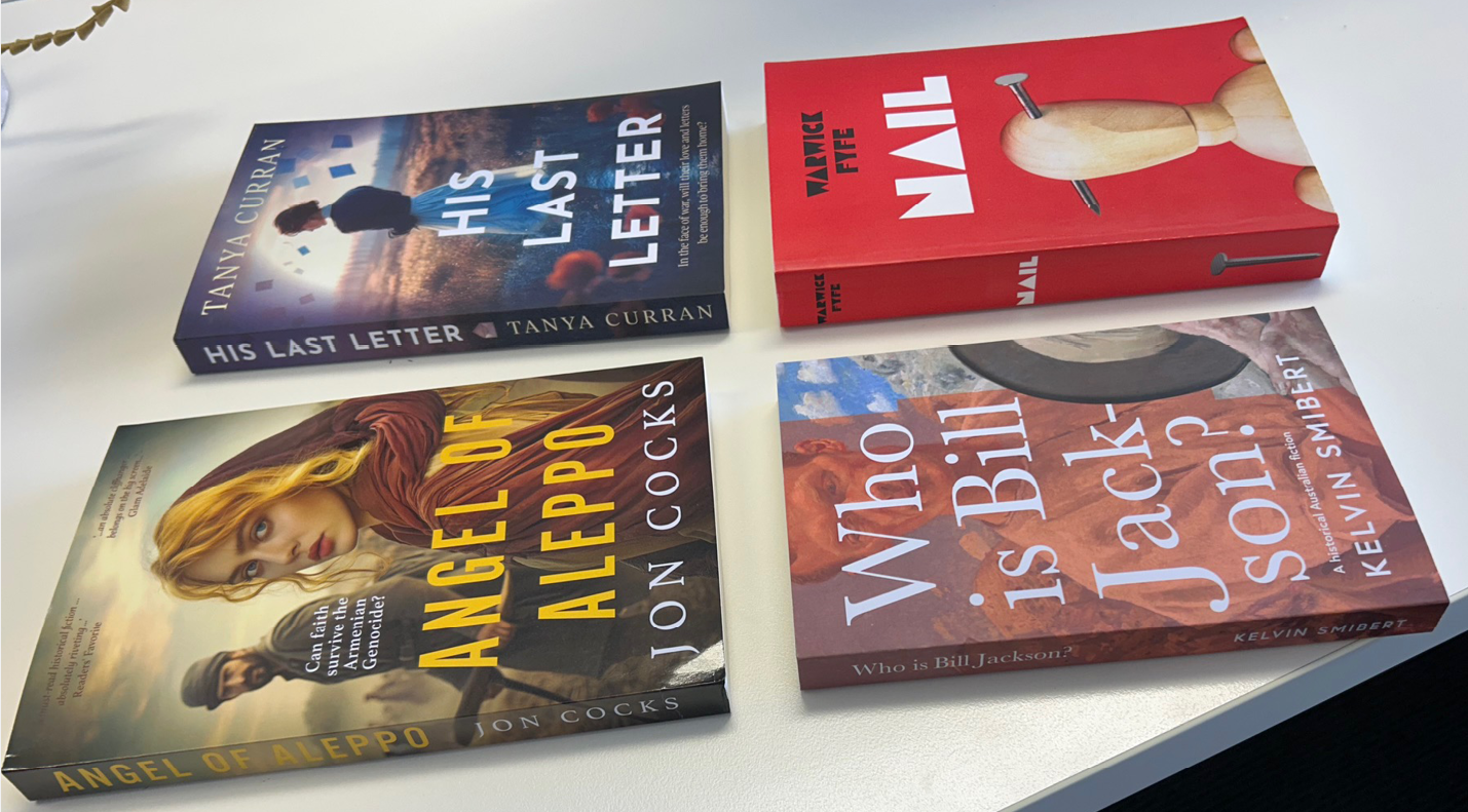 Green Hill book designs - Tanya Curran, Jon Cocks, Warwick Fyfe and Kelvin Smibert