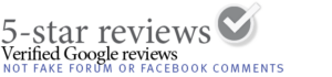 Verified google reviews